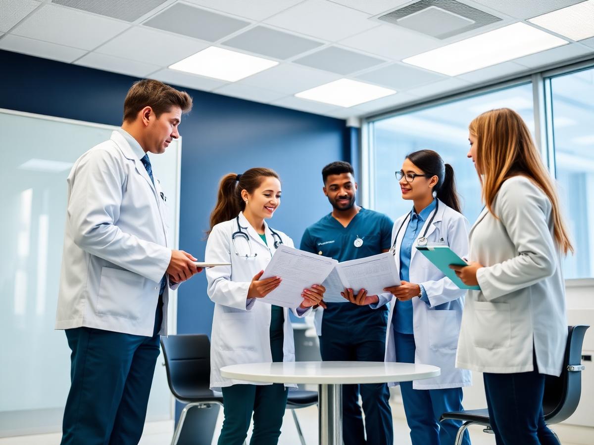 Healthcare team collaborating